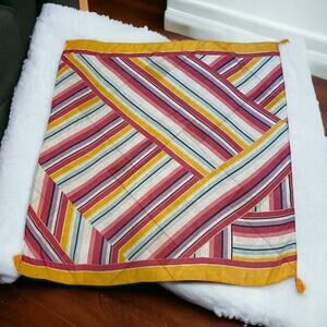 NWT Christopher & Banks Stripes Scarf Wrap Colorful Classy Oversized Square‎